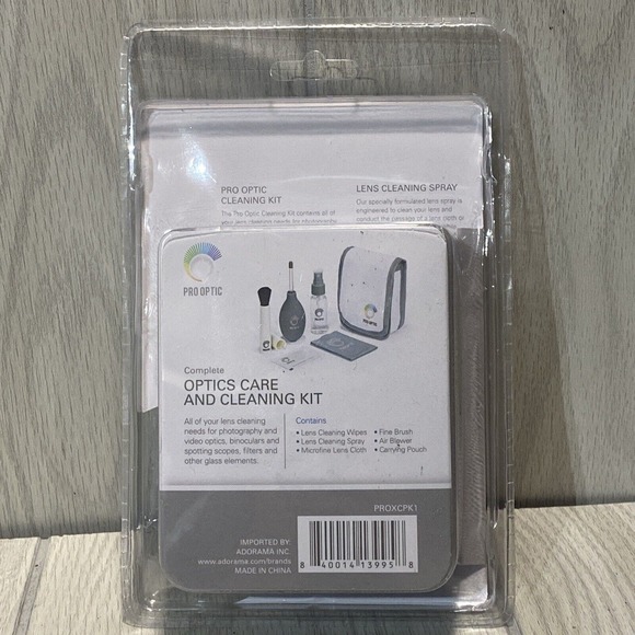 Pro Optic Complete Optics Care and Cleaning Kit for Lens Scopes Binoculars - Picture 2 of 2
